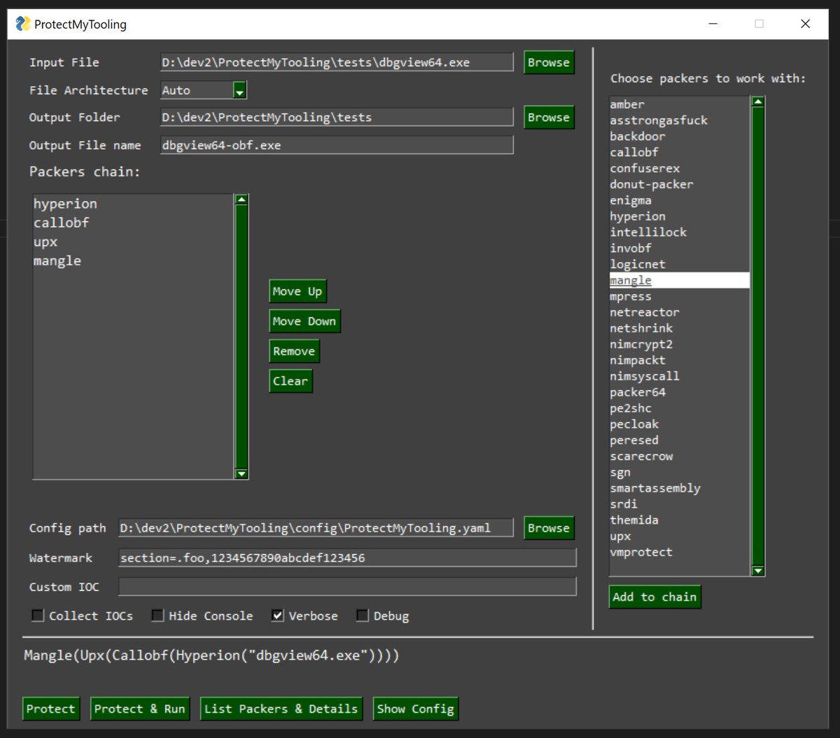 mariuszbit's tweet photo. Yay! 🔥

ProtectMyTooling has now a cute GUI ^.^ https://t.co/1NqfOSw5Ep