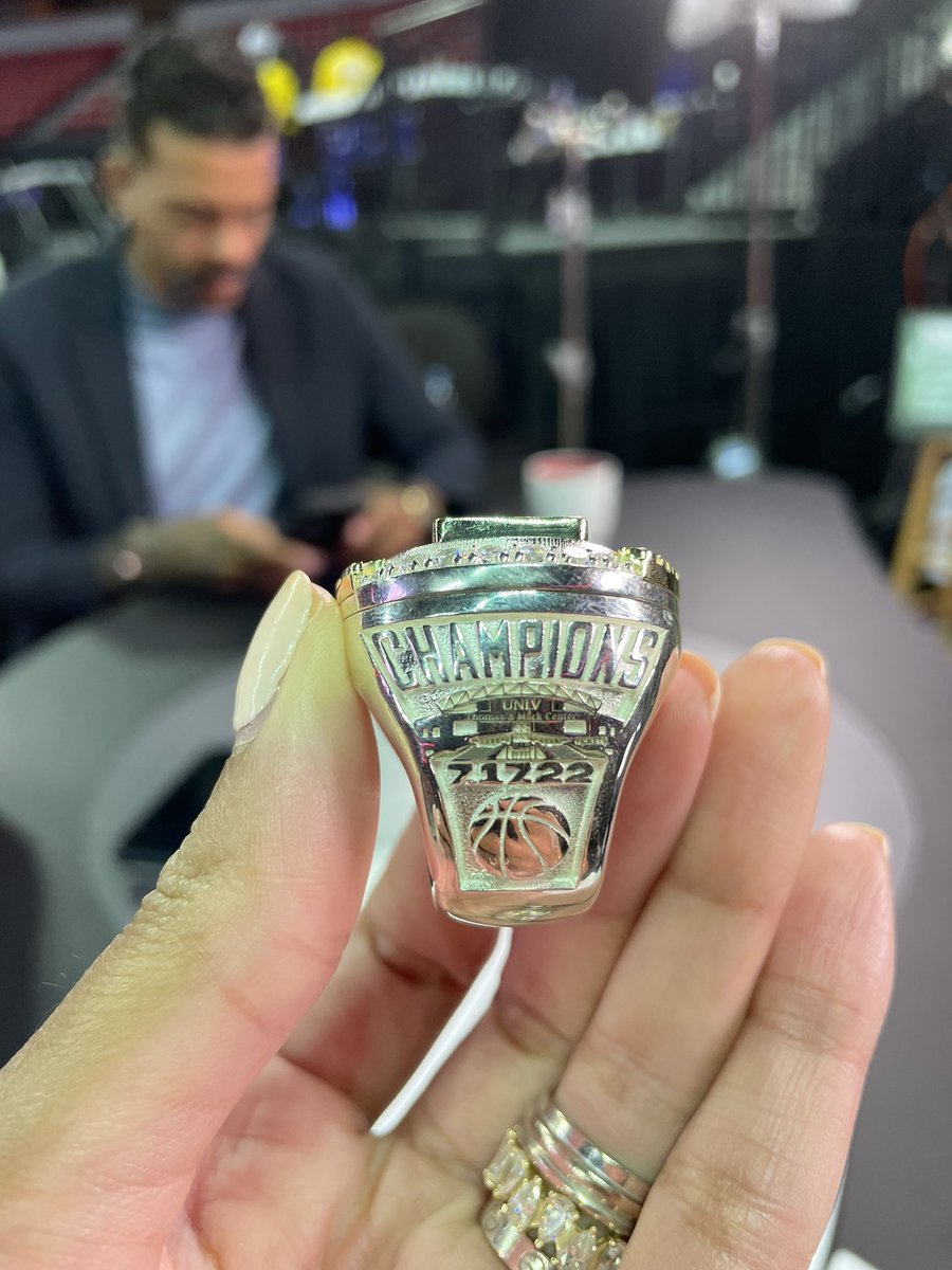 malika_andrews's tweet photo. For the first time, rings will be handed out to the Summer League champions. We got an exclusive look on NBA Today. What do you think? https://t.co/HovjFNXKFE