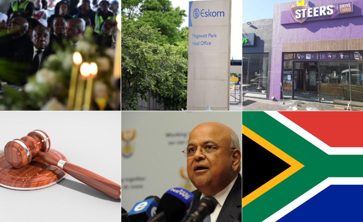 allafrica's tweet photo. What's Happening In South African News - July 8, 2022 @allafrica: https://t.co/SQ7PnGvpPP #SouthAfrica #EFF #EnyobeniTavern #Eskom #DeRuyter #Oberholzer #looting #JulyUnrest #HillaryGardee #PravinGordhan #WitsUniversity https://t.co/Dj6dlNT5Ru
