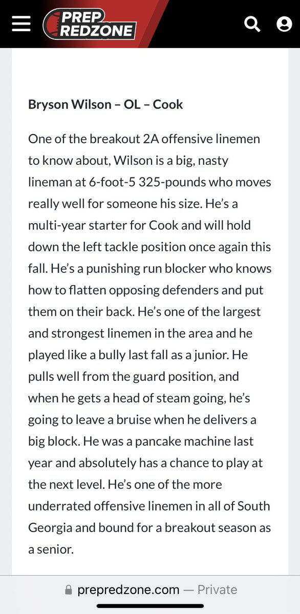 Thank you <a href="/MattDeBary/">Matt DeBary</a> and <a href="/PrepRedzoneGA/">Prep Redzone Georgia</a> <a href="/cook_football/">Cook Hornets Football</a> <a href="/jcdean8417/">Jackson Dean</a>