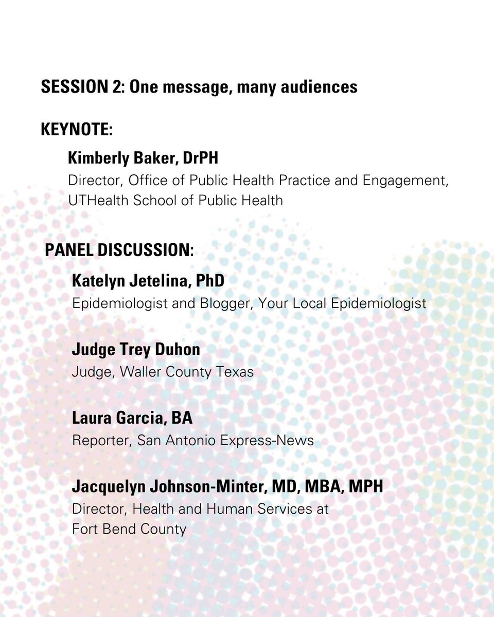 HoustoninAction's tweet photo. The Texas Public Health Institute (TEPHI) is hosting the inaugural Texas Public Health Summit: Fostering Trust Through Effective Communication on July 14th here in Houston!

⭐️ Register here for virtual attendance: https://t.co/autYVGlT93

#TXPHS22 #PublicHealth #UTHealth #Texas https://t.co/TSEtOMcWTr