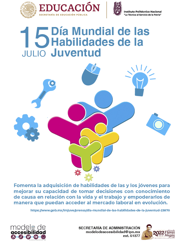 ipn_sad's tweet photo. Fomentar las adquisición de habilidades de las y los jóvenes para mejorar su capacidad en la toma de decisiones y empoderarlos para un mercado laboral en constante evolución. #DíaMundialdelasHabilidadesdelaJuventud #IPN #IPNSAD https://t.co/GJqnCxmzjp