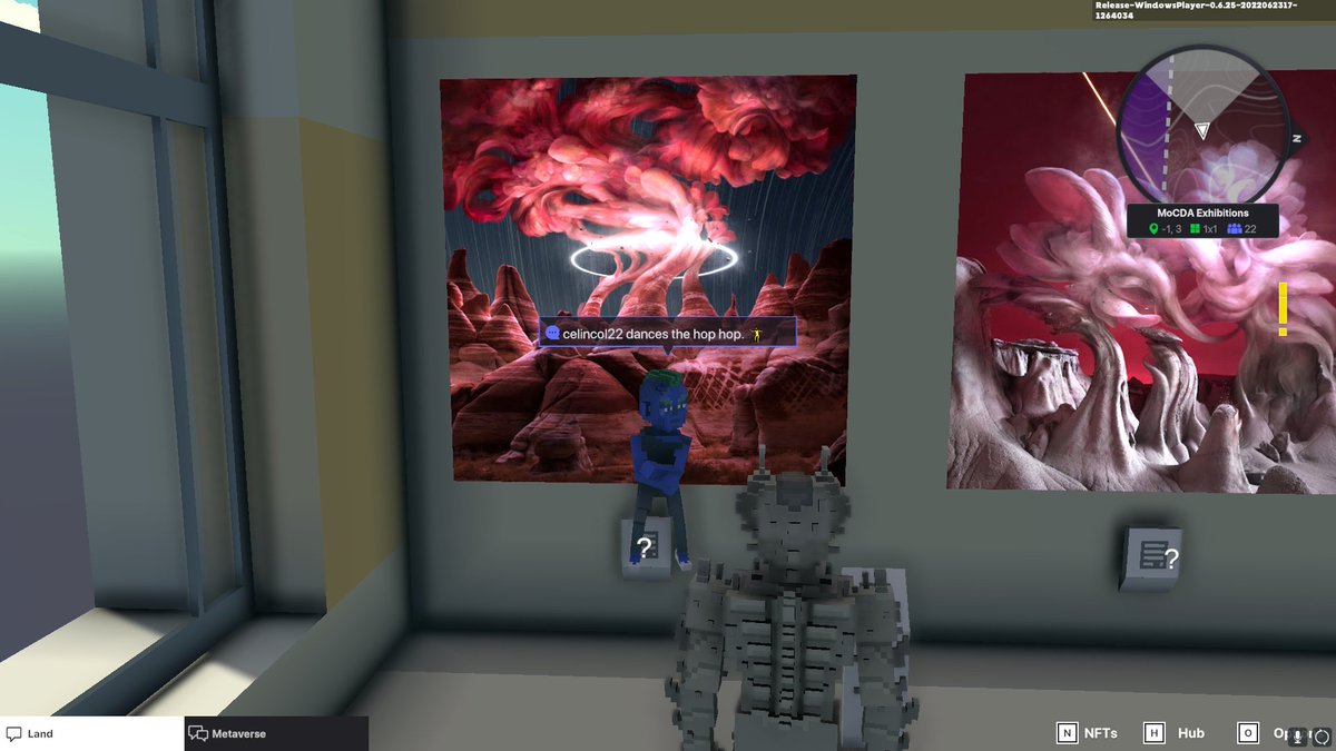 celin_col22's tweet photo. @TheSandboxGame @MOCDA_ I just participated in the #TheSandbox weekly contest for a chance to win 200 mSAND! Here is my favorite piece from the ‘Impossible Worlds’ exhibition, check out my screenshot below!
👇 https://t.co/6cOMa2Fi5G