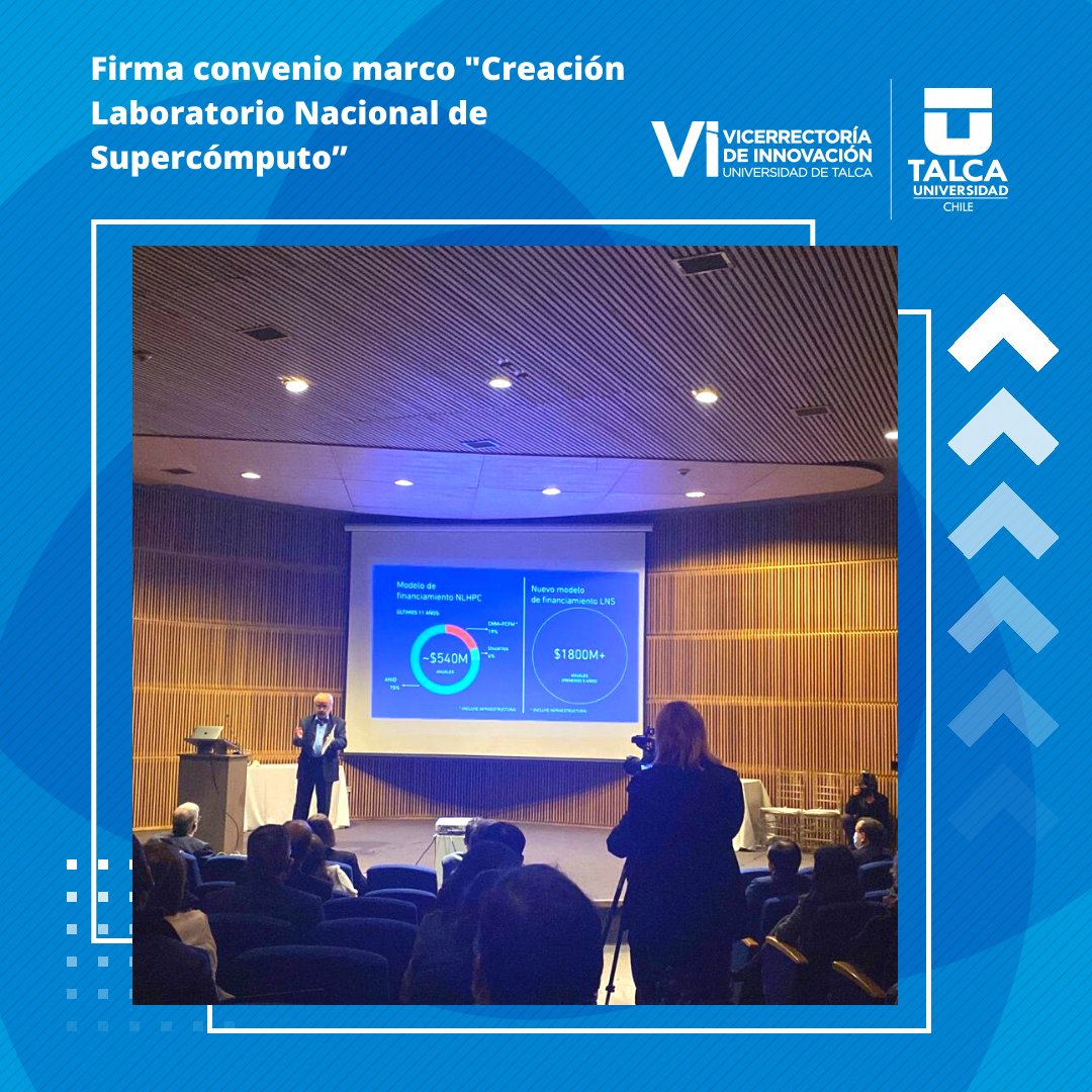 Presentes en la firma del convenio marco para la "Creación Institucionalidad Laboratorio Nacional de Supercómputo" Desde la <a href="/utalca/">Universidad de Talca</a> participó, el Dr. Sergio Guiñez de la Escuela de Medicina y nuestro Rector, Carlos Torres.