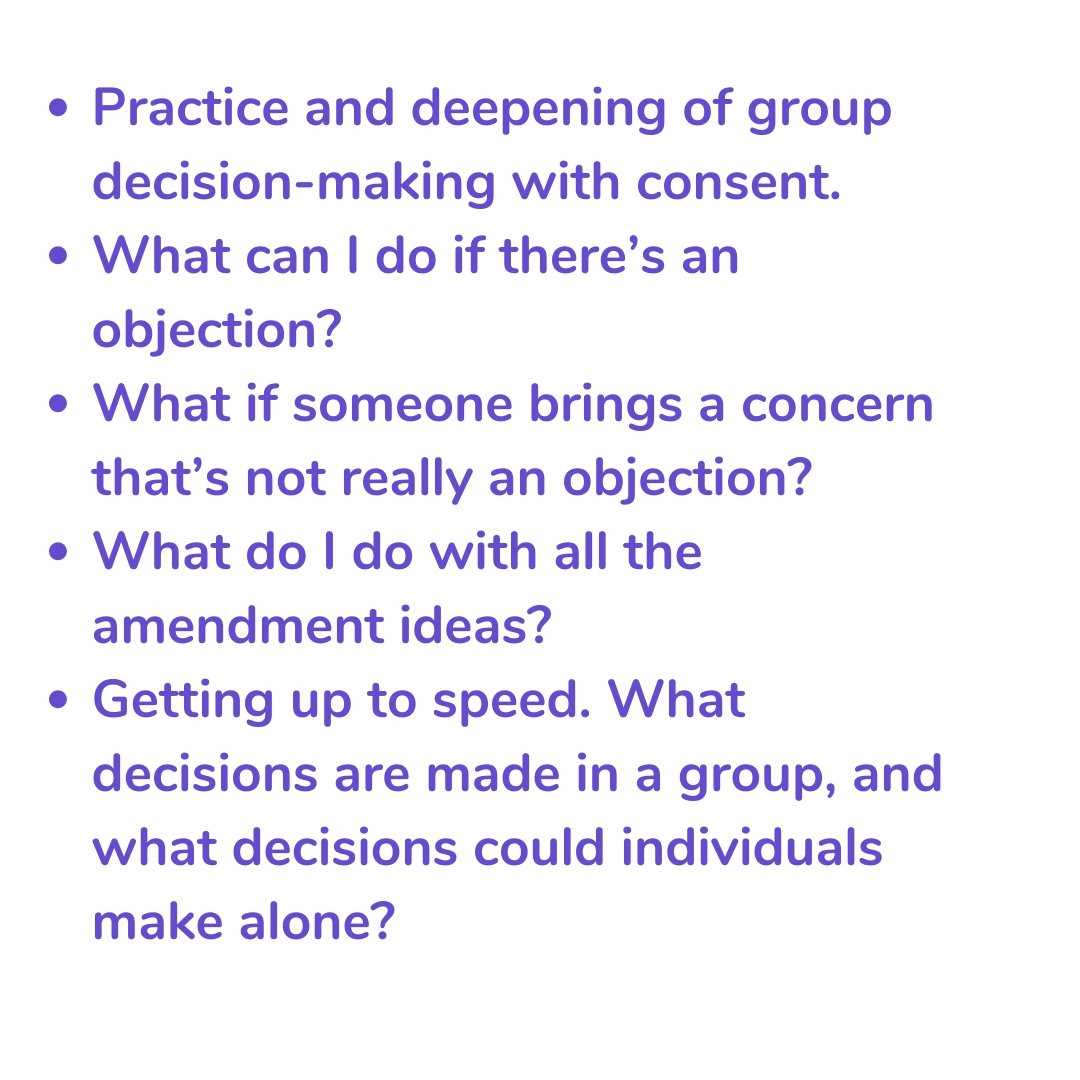 Sociocracy4All's tweet photo. Deep dive in group decision making by consent!
Register: https://t.co/4d0fn1KSwk
#decisions #inclusion #socialchange #leadership #futureleaders #takeresponsability #change #community https://t.co/lsCemBmYuY