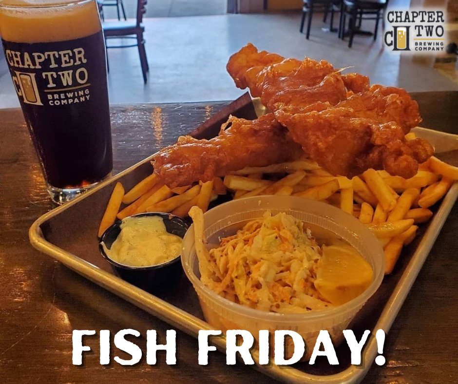ChapterTwoBrew's tweet photo. A nice cold pint and some Fish and Chips!
Now that's what we call a perfect Friday! What more needs to be said but see you soon!
#yqg #chaptertwobrew https://t.co/5TAEIQdeLK