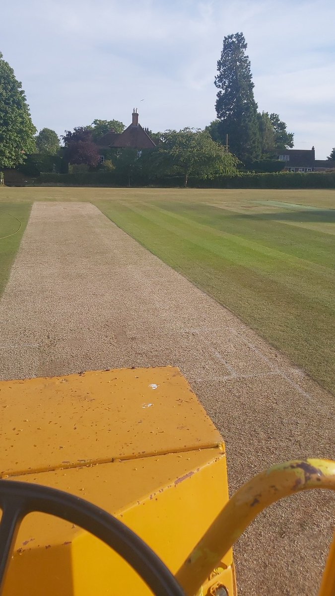 Tomorrow sees us visit Stoke Hammond whilst on Sunday we take on <a href="/AmpthillTownCC/">Ampthill Town CC 🏏</a> at home. Looking to be a scorcher! Picture from the roller in honour of <a href="/IanDavidSmith2/">Ian David Smith</a> 😎