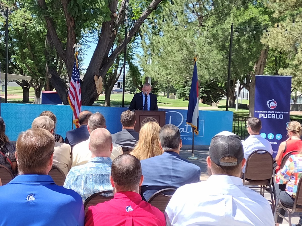 Today_CSUPueblo's tweet photo. “Our university is committed to growing and recruiting industries that will create jobs in Pueblo and beyond.”
#studentmedia #studentrunmedia #studentjournalism #journalismmatters #innovation #technology #Transportation 

https://t.co/Gm3vWWAKVT https://t.co/i3U7y7KdpA