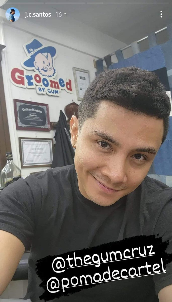 itsmejrisha's tweet photo. My oppaaaa @qaloyJCsantos my heart😱😍😍🥰🥰🥰 Pogi talaga ng crush ko kahit ano pang hairstyle🙈💖💖💖 #JcSantos #newlook https://t.co/xw50GcwFSR
