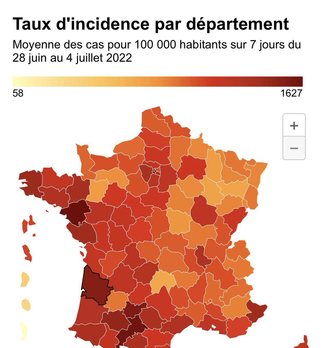 Covid, la Loire-Atlantique, département où le virus circule le plus avec un taux d’incidence supérieur à 1600…