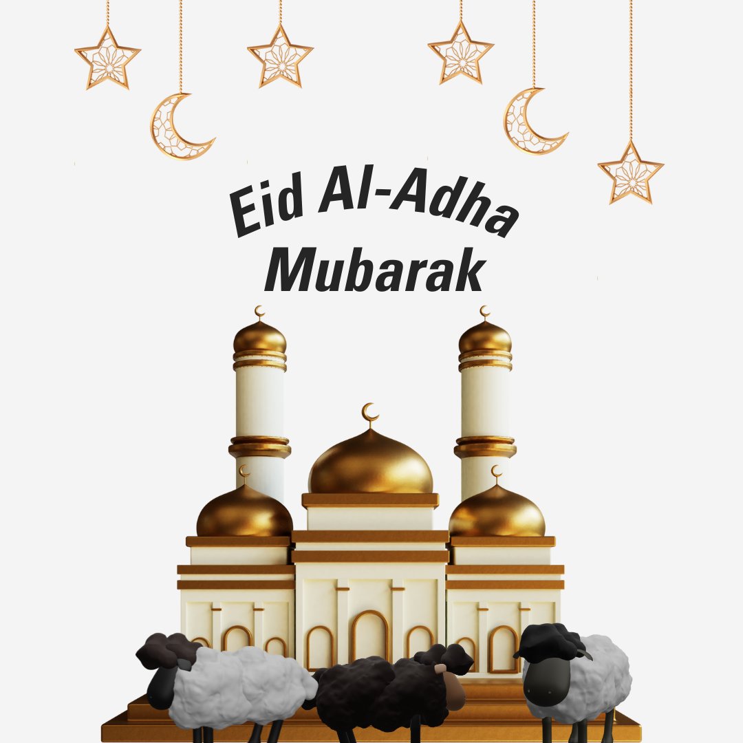 Eid al-Adha Mubarak to all those who celebrate! Wishing you a fun, festive, and blessed day. #EidAlAdha