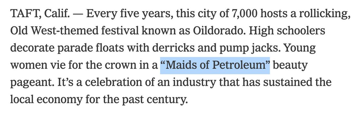 Oil town communities across the US are violently held hostage by Fossil Capital. 🧵

Fossil capitalist bosses say: You are going to breathe in toxic air and drink cancerous water OR we will strip away what little social services you have

nytimes.com/2022/07/07/cli…