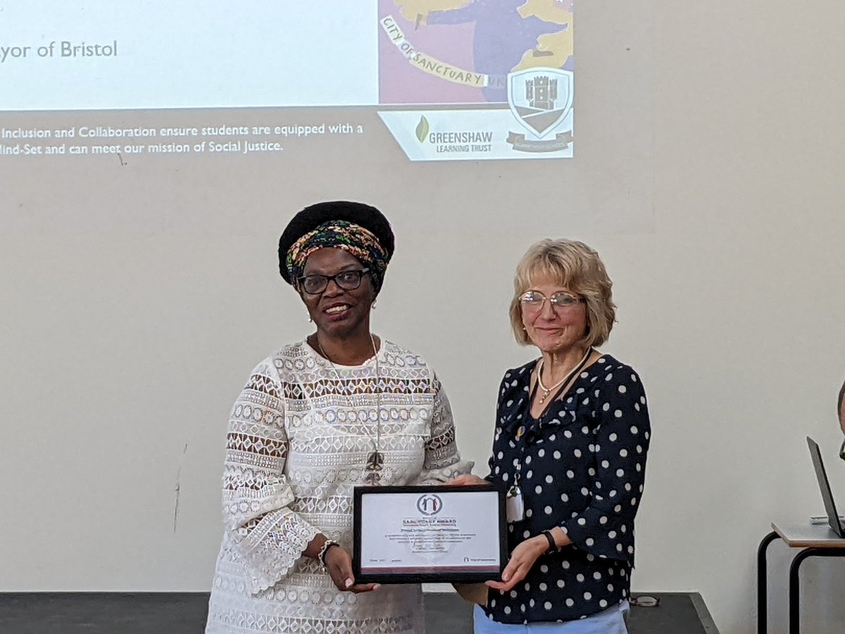 On Thursday night, we celebrated Blaise High School’s achievement of the School of Sanctuary Award. There are only 350 winners across the country out of over 32,000 schools so this makes us 
in the top 1%.