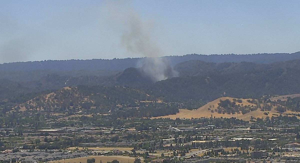 Firefighters are responding to a vegetation is the area of Armsby Rd. x Sleepy Valley Rd. in the Unincorporated portion of West Morgan Hill. #ArmsbyFire