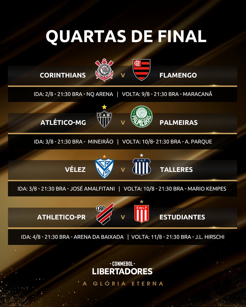 CONMEBOL Libertadores on X: 📌🏆 Tabela definida! As datas e