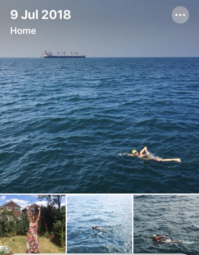 SamMould's tweet image. 6 years since we lost Mum, 5years since we lost Dad. Around 4years ago I swam to France. Shooting stars as I left and on arrival &amp;amp; much unideal weather inbetween @joannakdale Mark Richards @frogmomblog and of course Boris, I couldn’t have done it with out you! Thanks team ❤️