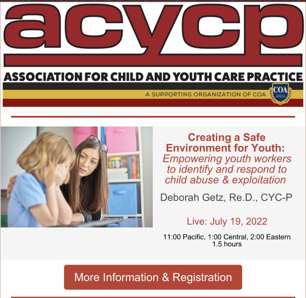 acycp's tweet photo. Check out our webinar offerings for July and August! 
https://t.co/Iy7W1QMqAG https://t.co/wAAAAzmo3X