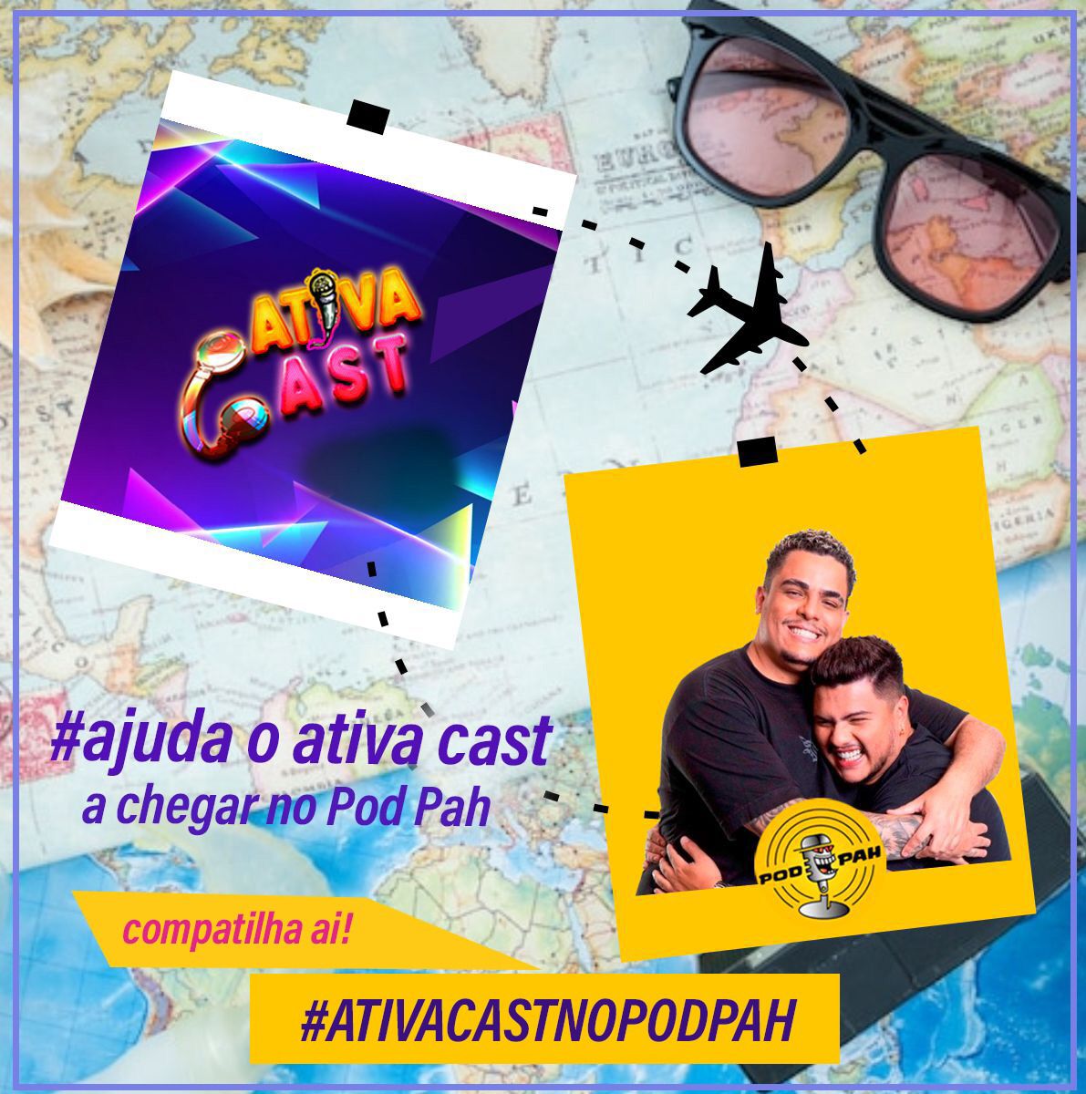 AtivaCast's tweet photo. SE POSSIVEL MARQUEM MUTIO O @Podpah E VAMOS SUBIR #ATIVACASTNOPODPAH https://t.co/DeB6QztLmm