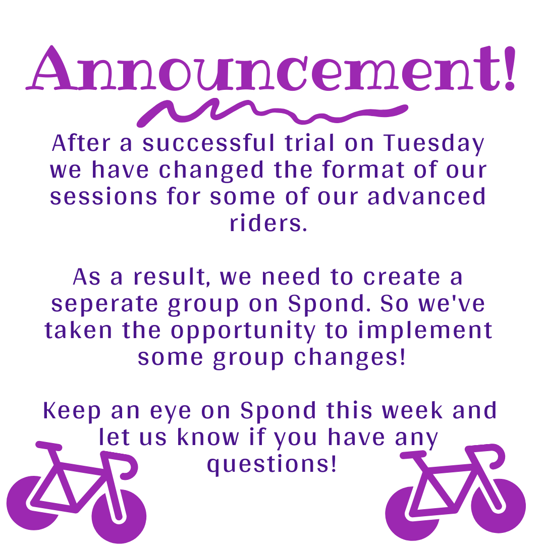 Exciting news 👀! Keep watching for any changes on Spond! 
#announcement #exciting #nwcc #northwestcyclecoaching #notice #coaching #cycling #bike #cycling #tuesday