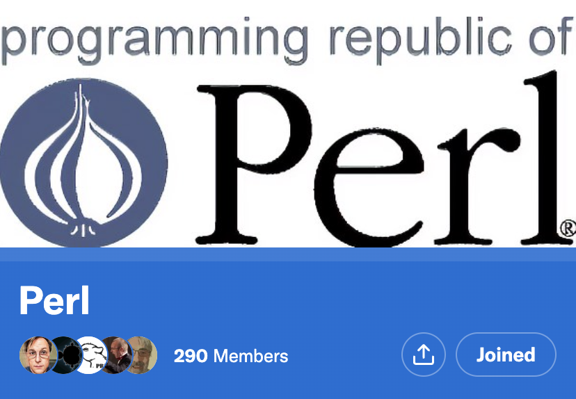 markjgardner's tweet image. We're getting close to 300 members! This is an open community—feel free to invite anyone interested in Perl.
Please note these Twitter instructions for joining communities: