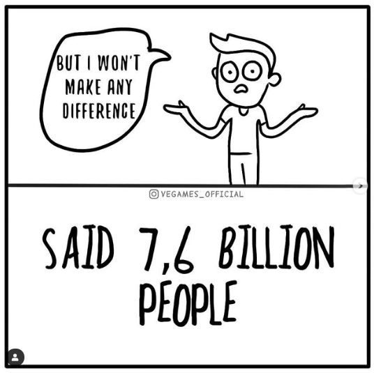 ClimateSaveDel's tweet image. It takes 1 person to change but many more to follow. 

Take your time to lead the change but atleast take that step and always see around and reach out in case you feel lost. 

#motivation #veganism #climateaction #activism