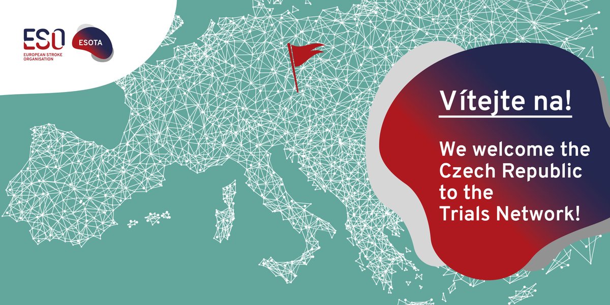 ESOstroke's tweet photo. The ESO Trials-Alliance Network is growing.
We are excited to welcome the Czech Stroke Research Network as our newest member.
Want to find out more about #ESOTA the 'network of networks'? Visit https://t.co/jT7IDLUR1W
#stroketrials #strokenetwork
https://t.co/fuRohuClfX https://t.co/cFGRBPuqLB