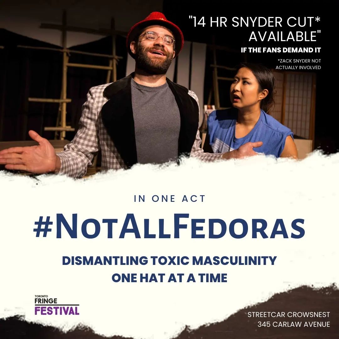 crowstheatre's tweet photo. Last but DEFINITELY not least, is #NotAllFedoras - on THIS EVENING at 4:45pm. 
Ever been a woman that likes things? Like, "male" things? Ever been judged by men for just liking things? Boy, do we have a show for you! @madgingerbread @Harry_Houdini 
https://t.co/xwtnteIhBk https://t.co/aWp2ADllsG