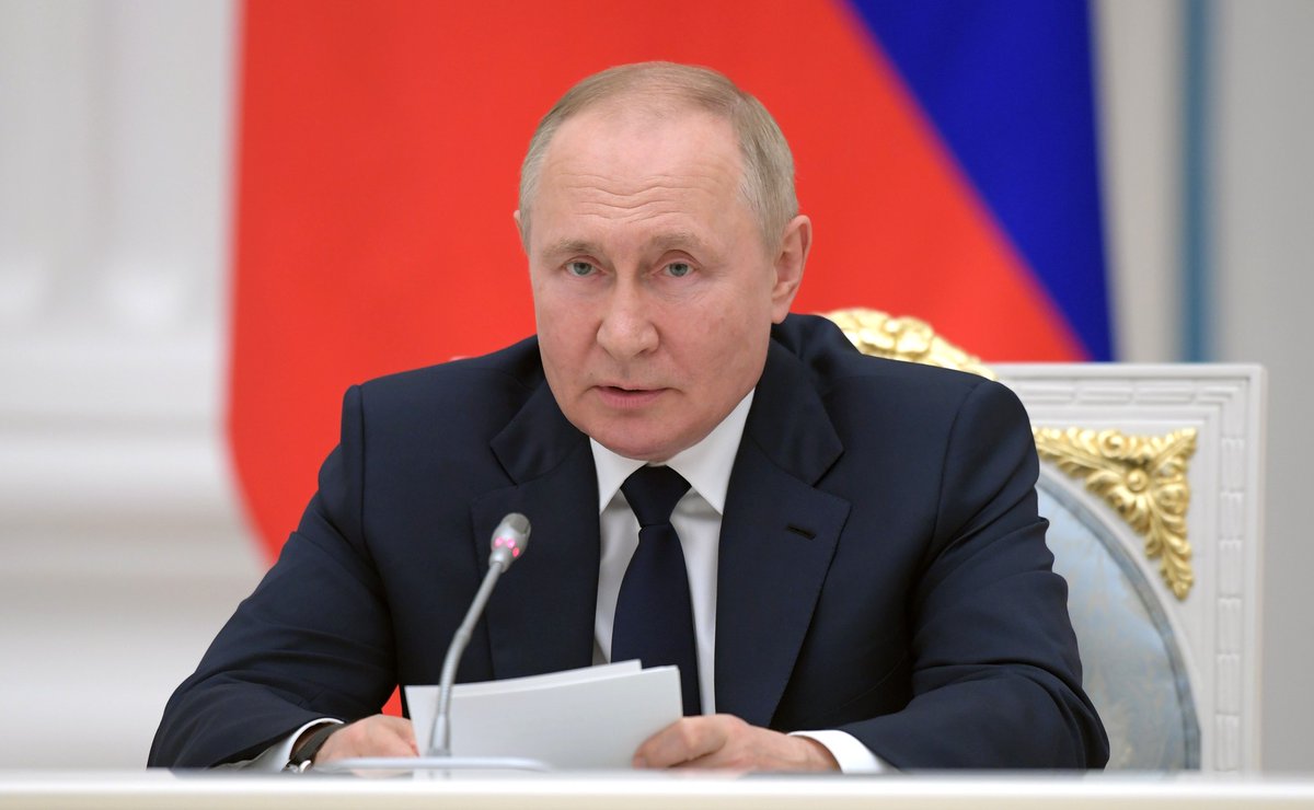 RussianEmbassy's tweet photo. President #Putin: The so-called collective West led by #US has been extremely aggressive towards #Russia for decades. Our proposals to create a system of equal security in #Europe and initiatives for cooperation on missile defence were rejected. Our warnings were ignored. https://t.co/hqBQfhaeui