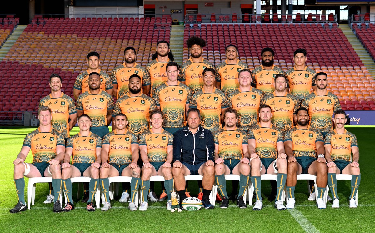 wallabies's tweet photo. 🖤💛❤️💚💙 Best day of the week. GAME DAY!

🗓TODAY, 7:55pm AEST
🏟 Suncorp Stadium
🎟 https://t.co/hD4uHppRBA
📺 @StanSportAU &amp; @Channel9 

#Wallabies #AUSvENG @eToroAU #thisisqueensland #visitbrisbane https://t.co/cPl1khQDty