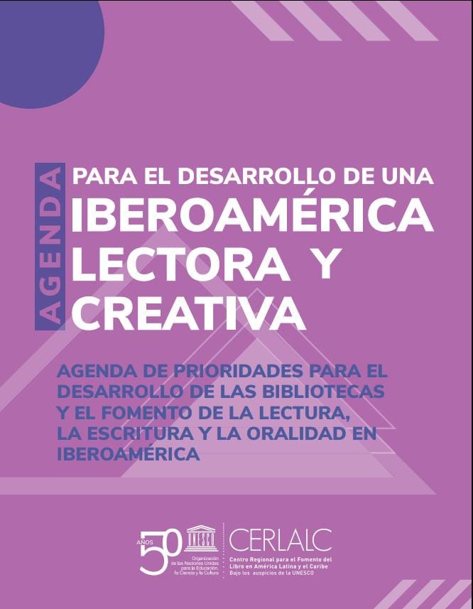 IBERBIBLIOTECA's tweet photo. ¿Ya conoces la #Agenda para el Desarrollo de una #Iberoamérica Lectora y Creativa?

👩🏽‍💻 Te invitamos a consultarla. 

📍Una publicación del 
@Cerlalc
 con las prioridades para el desarrollo de las #bibliotecas y el fomento de la lectura en la región.

📗👇🏾
https://t.co/EWv5qwVe0N https://t.co/MkrB8EFFOe