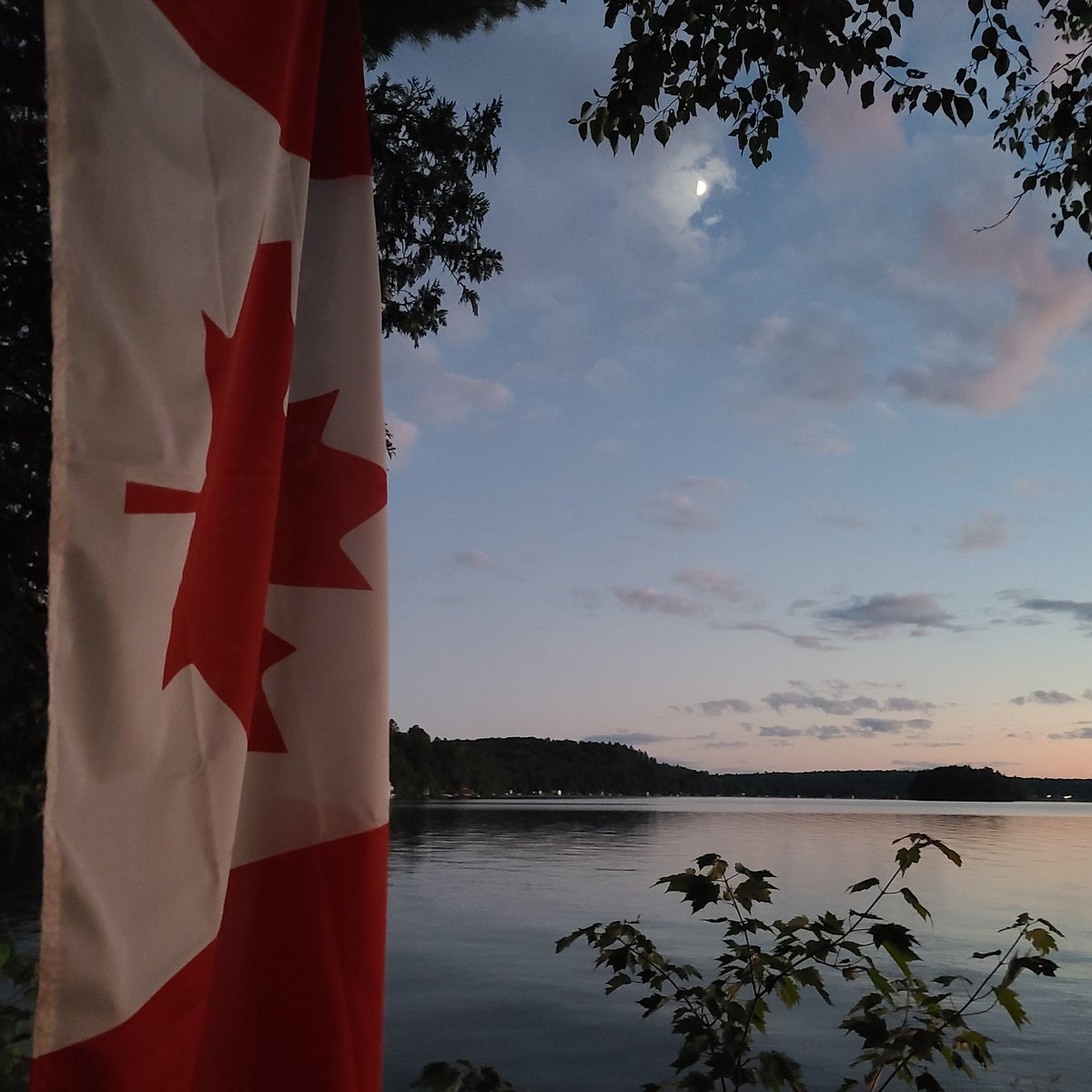 LynnRThom's tweet photo. Nothing like a moon rise over the lake at the cabin
#Lakelife #MaryLake #PortSydneyON #moonrise  #Canada https://t.co/SwqebjcUc2