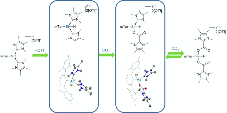 Szostak_Group's tweet photo. #NHCs #NHeterocyclicCarbenes Inoue group reported the synthesis of a #dicationic #silicon(IV) complex & its application in CO2 activation. Stabilization with NHC is the key. Small N-alkyl NHCs, ITMe. @Tongliang_Zhou @InoueGroupTUM @Orgmet_ACS
https://t.co/b5KCILbh3U https://t.co/MKhWun7Chs