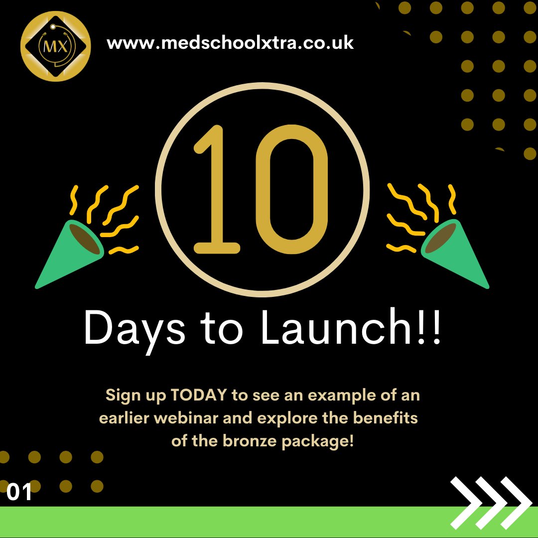 medschoolxtra's tweet photo. Just 10 days to LAUNCH of our new BRONZE package!

Check out the images to see what we offer!

Sign up now for FREE! https://t.co/ZrkcStW6Of

T&amp;Cs apply.

#medschool #medstudent #traineedoctor #studentdoctor #futuredoctor #careers #careerreadiness https://t.co/R6K09f3Ujx