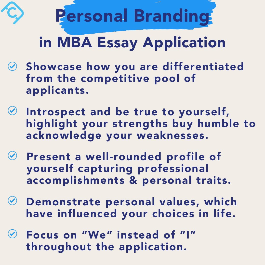#PersonalBranding is very important to make yourself standout (from thousands of other #mbaapplications) and present a memorable and distinguished application!

Don’t hesitate to DM 📩 your queries

Get FREE Profile Evaluation from us!
Link 🔗 forms.gle/ui1PDjmkjkwH1S…

#mbaadvice