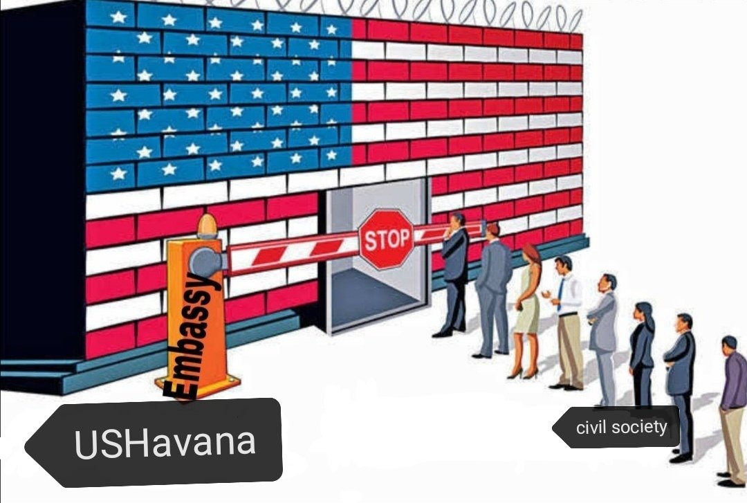 The Biden administration continues without complying with an unjust and inhumane punishment towards the Cuban civil society. #ConsularServicesInCuba #CFRP #NoMoreGuyana <a href="/USEmbCuba/">Embajada de los Estados Unidos en Cuba</a> <a href="/Cartajuanero/">Juan S. Gonzalez</a> <a href="/SecBlinken/">Secretary Antony Blinken</a> <a href="/WHAAsstSecty/">Bureau of Western Hemisphere Affairs</a> <a href="/SecMayorkas/">ARCHIVED: Secretary Alejandro Mayorkas</a>
