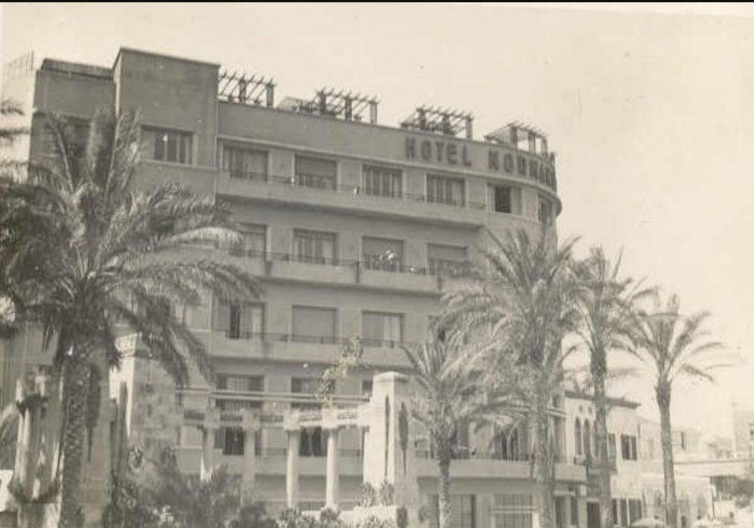 mac657's tweet photo. @gumbojim @almurray Solved ! I've pinpointed the location as Avenue des Francais, Beirut in Lebanon. Below are 2 pics found online of the Hotel Normandy &amp; St Georges Hotel. Gt-grandad, Jack Weatherley,  280 battery,  87 Heavy anti-aircraft regt, Royal Artillery. https://t.co/KTRwGsTKIN