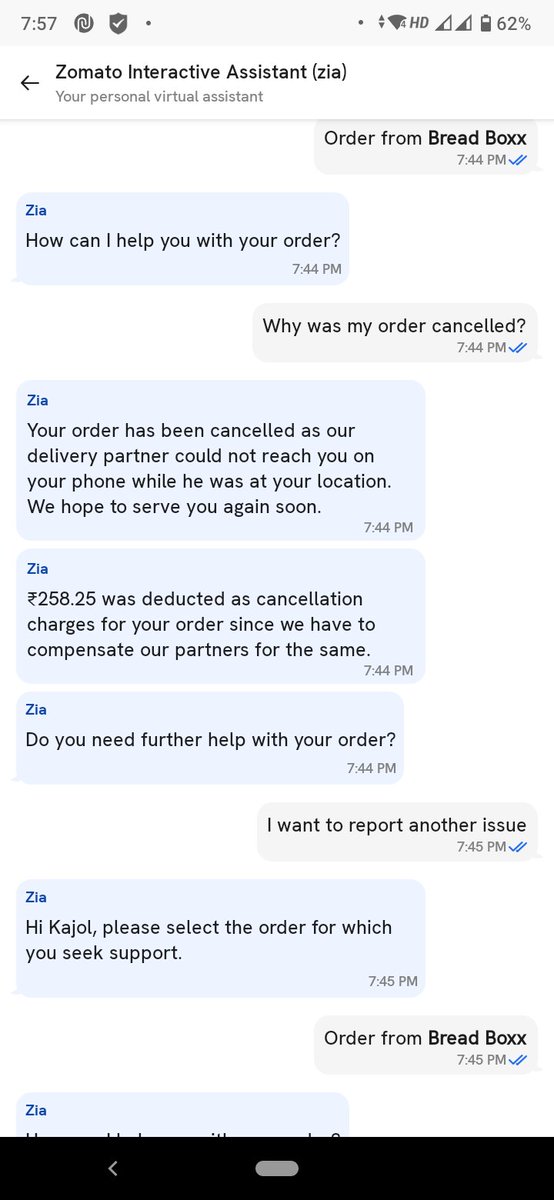 KAJOLVED's tweet photo. @zomatocare @zomato  @deepigoyal what behaviour is this? Is Zomato running a scam? I didn't even received a single call from the Delivery Partner, infact it was me who called him. You cancelled my prepaid order and charged me over it,Resolve it asap or I will go to consumer forum https://t.co/OHlBxUn4Zc