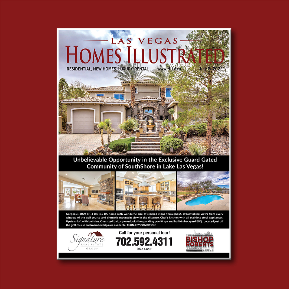 lvhomesillus's tweet photo. View the July 8th digital issue! Your guide to available homes for sale or rent in the Las Vegas Valley 
https://t.co/OHLdeFTgDE
Featured cover listing presented by The Bishop Roberts Group - https://t.co/q1D4lxPywg https://t.co/b8Eq2mJVZ6