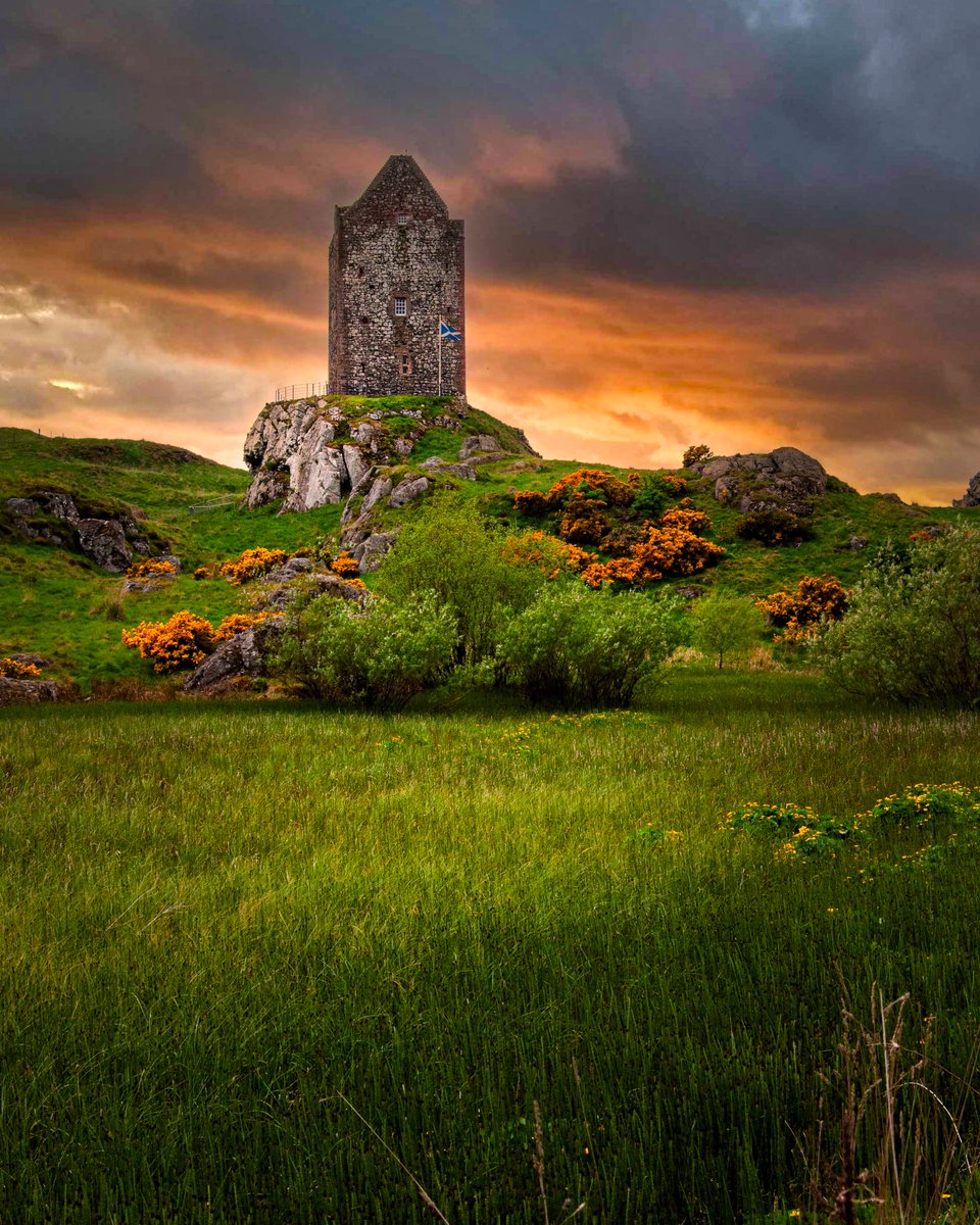 Of the many watchtowers to line the once volatile border between Scotland and England, Smailholm Tower is a little different from most as the local estate was known to be an inspiration to a young Sir Walter Scott #visitscotland #travelphotography #Castle #goldenhour