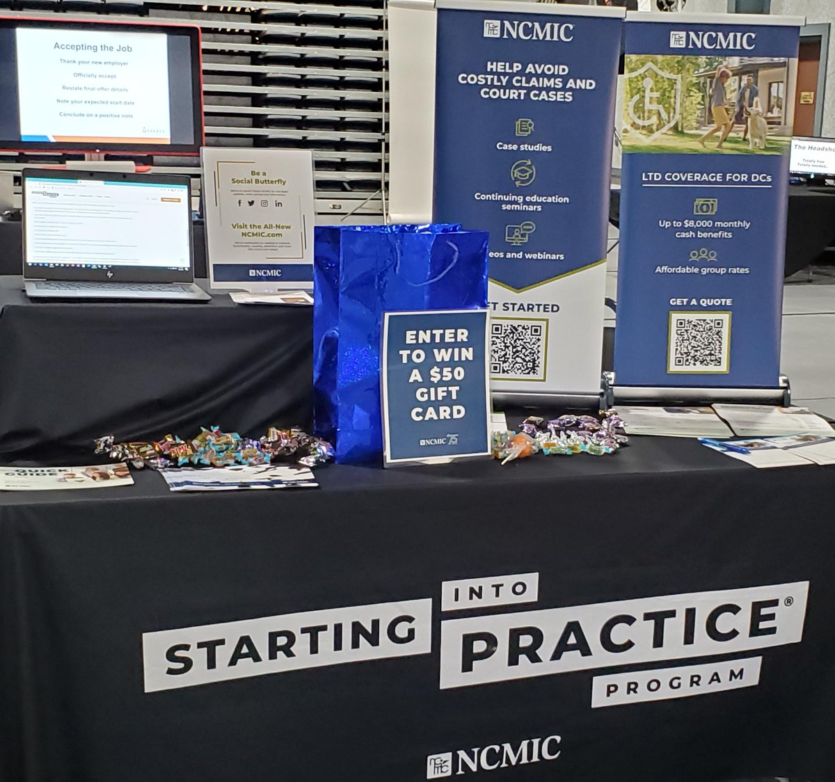 ncmic's tweet photo. We just wrapped up our visit at Parker Pathways on the @ParkerUniv campus. We enjoyed talking to everyone about the #StartingIntoPractice program. https://t.co/AlnqjklTFU
Pictured: Emily Wood (NCMIC) and Alex Harrel (Parker University) https://t.co/SPp37qUlkC