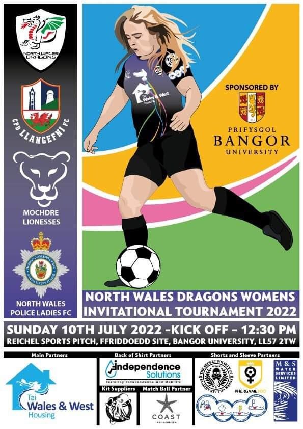 @NWPolice ladies will be taking part in a fantastic fund raising festival of football on Sunday at @BangorUni, organised by @NWalesDragons! Please go & show your support for the teams! Our ladies will be wearing the @wrexhampolicefc shirt #OneTeam #NotHerProblem  @HerGameToo