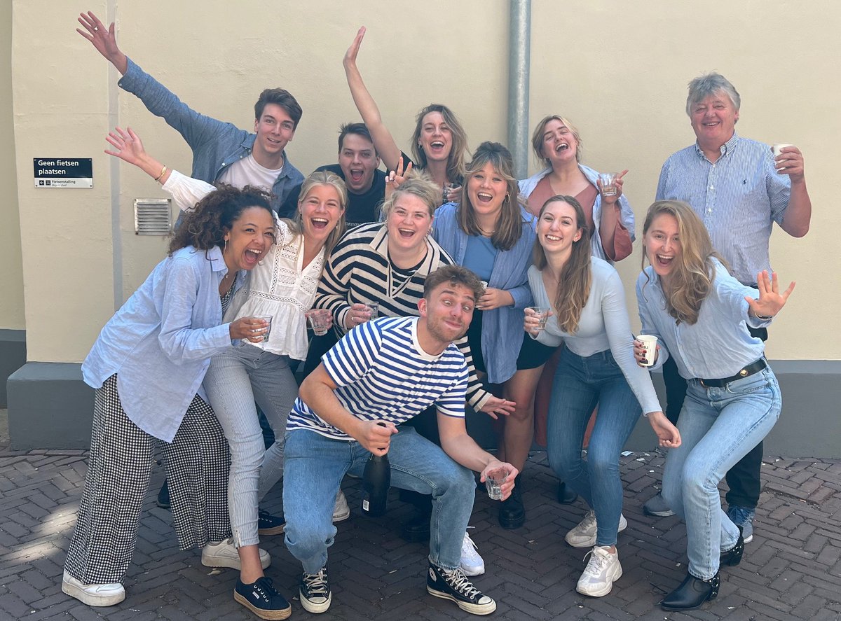 De dresscode was 'iets met streepjes'. Vandaag, bij mijn laatste college voor de begenadigde jaargroep R&amp;R 21-23.