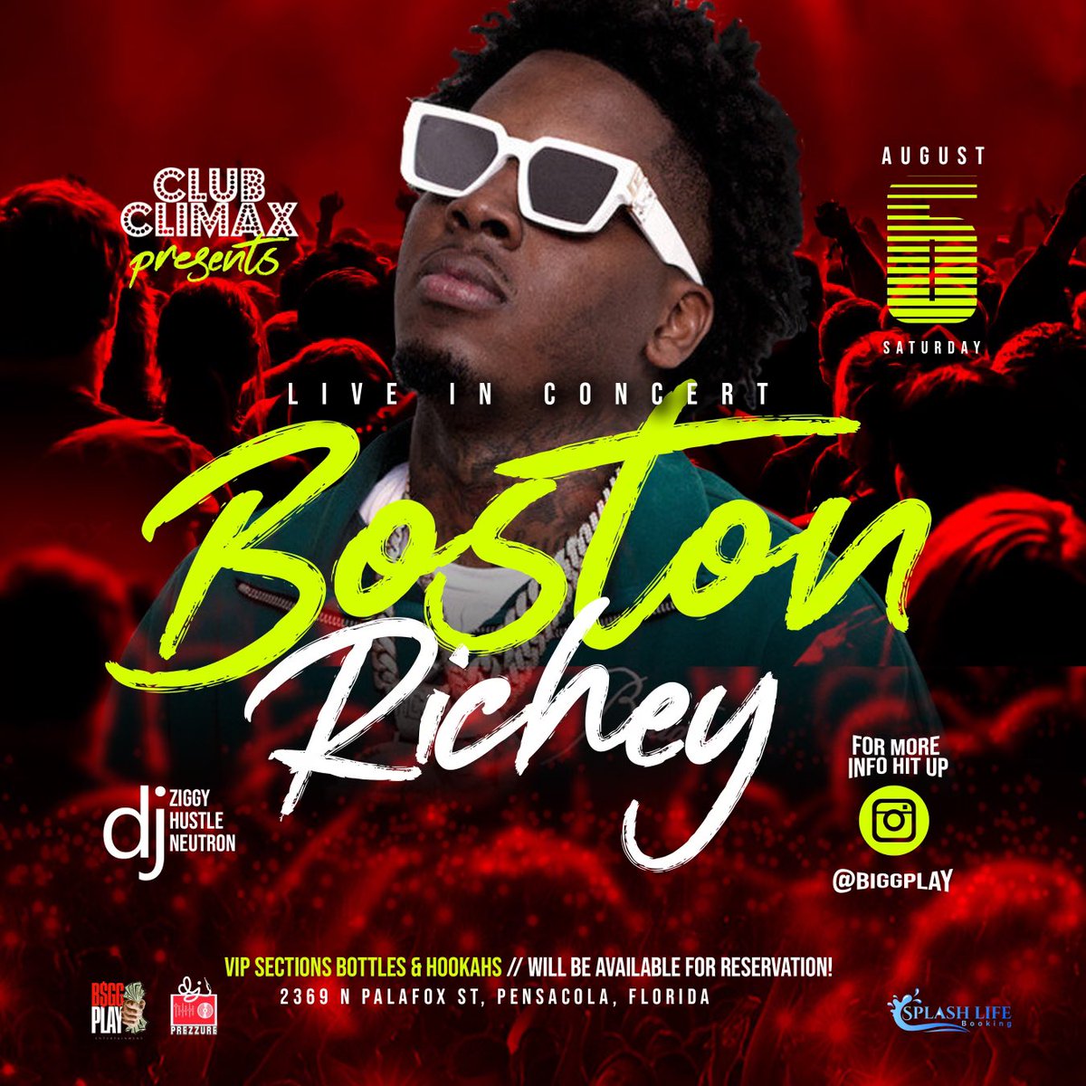 Splash_Booking's tweet photo. You can ride around Boston if your🔝
Different @BostonRichey performing 
Live Saturday August 6th for the first 
Time in #Pensacola #Florida meet us
at #ClubClimax Get TIX @eventbrite https://t.co/pblJqETQk1