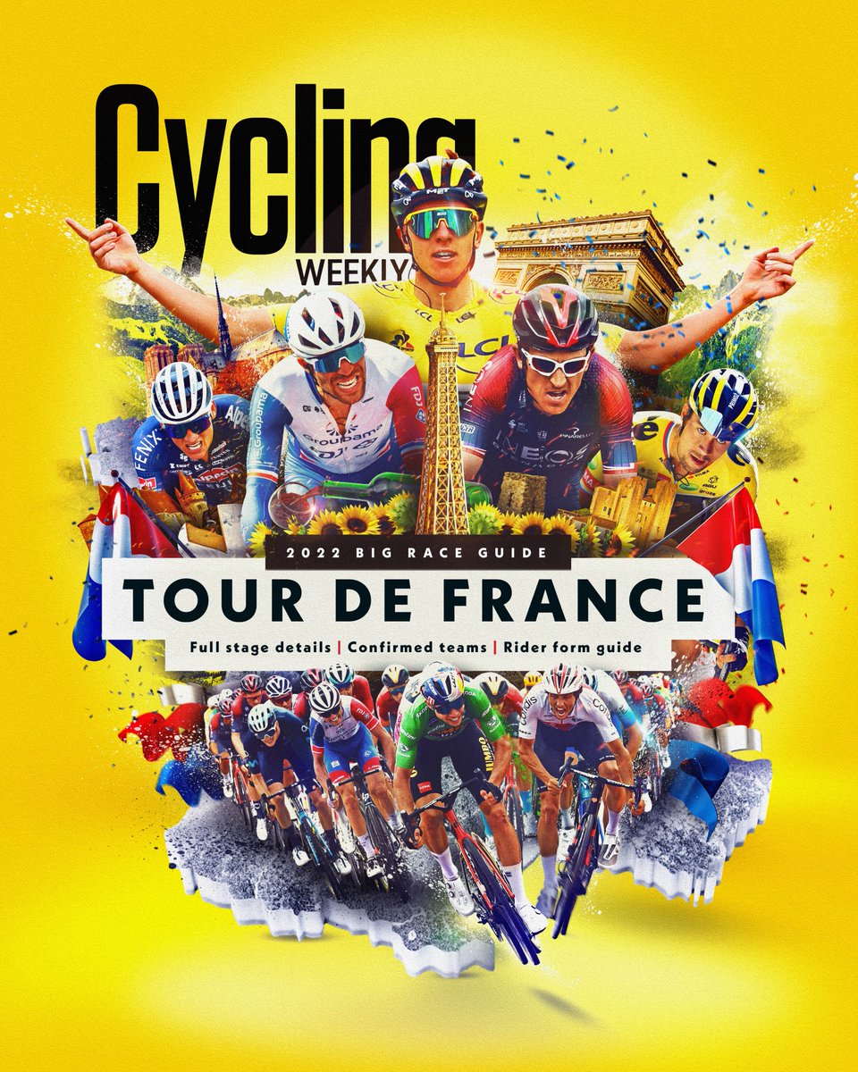 sportingpress1's tweet photo. On stands now! my #TourDeFrance2022 cover for @cyclingweekly !
.
.
.
.
#cycling #cyclingweekly #tourdefrance #pogacar #letour #letour2022 https://t.co/ZiIZtagalq