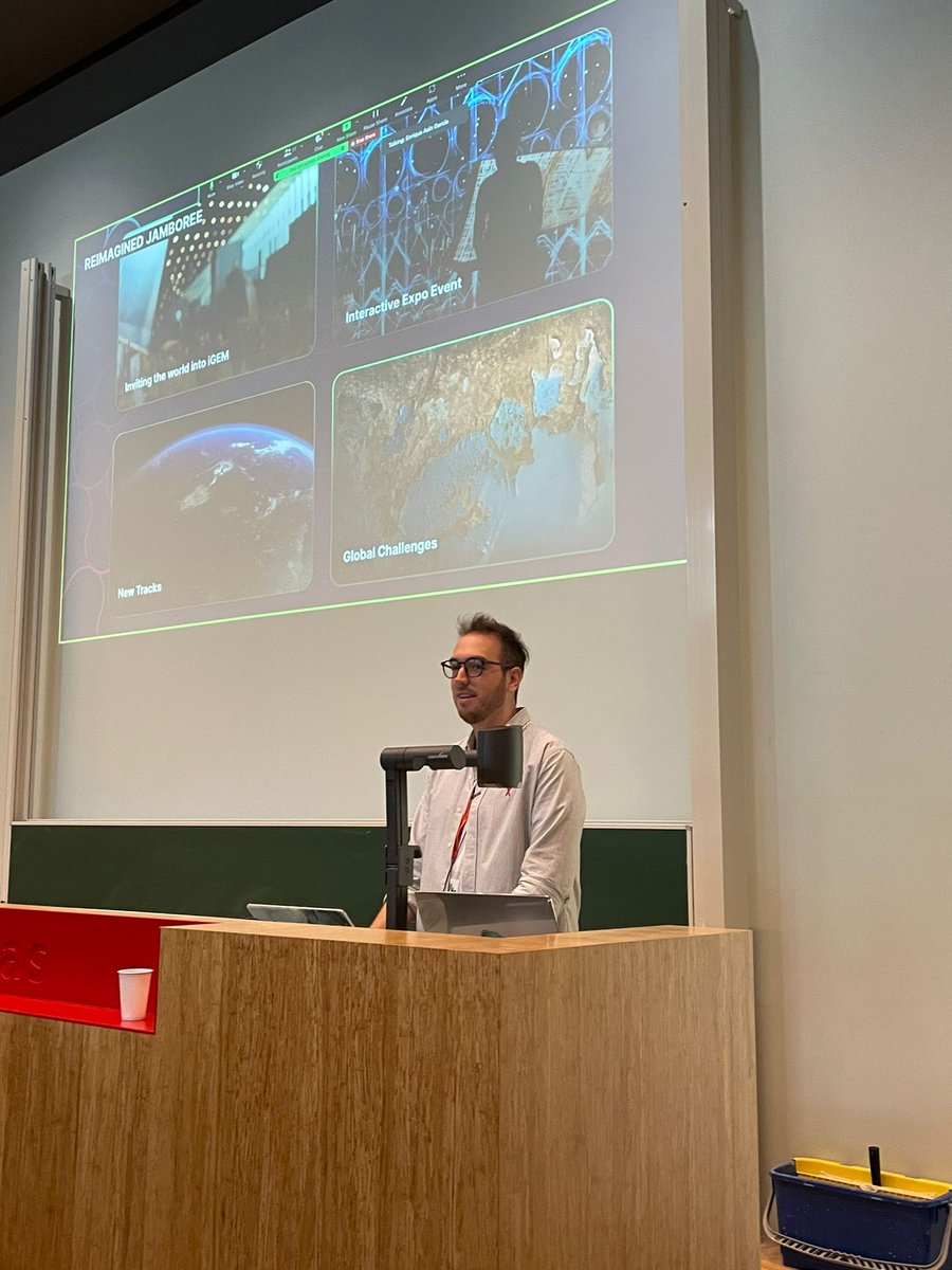 SynBio_NL's tweet photo. Some glimpses of our successful #SynBioNL event launch!! With our own @MECrooijmans and @EAsinTHETIC introducing us, and talks about SynBio-&amp;-Society by Kyra Delsing from the @RathenauNL, and the past and future of @igem by @bluepumpkin0801 and Nemanja Stijepovic!! 🦠🎉🎉 https://t.co/KTk8kBSiPg
