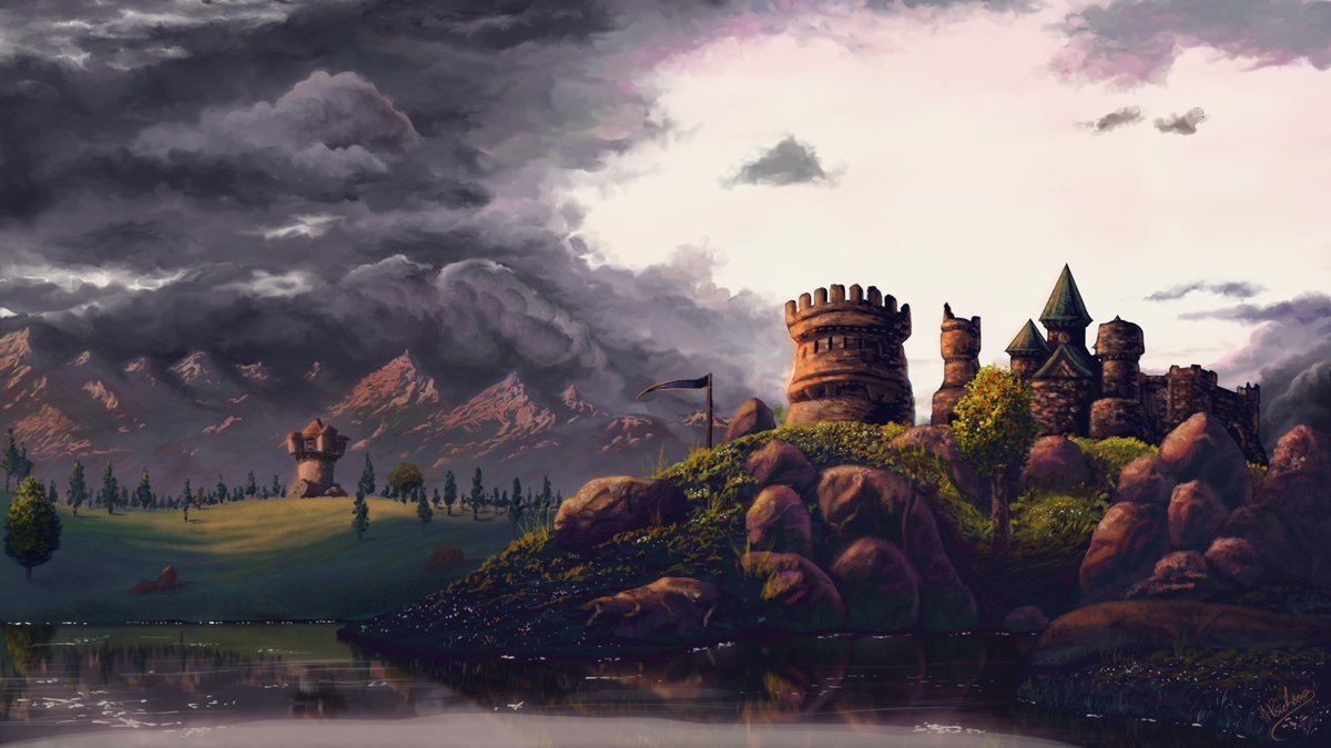 henrymuspell's tweet photo. So, I wanted to paint Redridge Mountains from @Warcraft and made this Stonewatch Fortress, @Blizzard_Ent 

#painting #artwork #warcraft https://t.co/oOR7VyPkbm