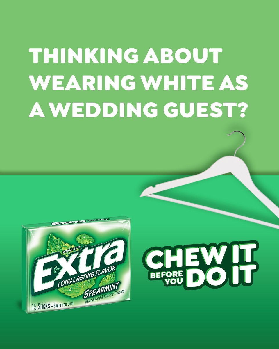 Chew over your wardrobe this wedding season with EXTRA. #chewitbeforeyoudoit