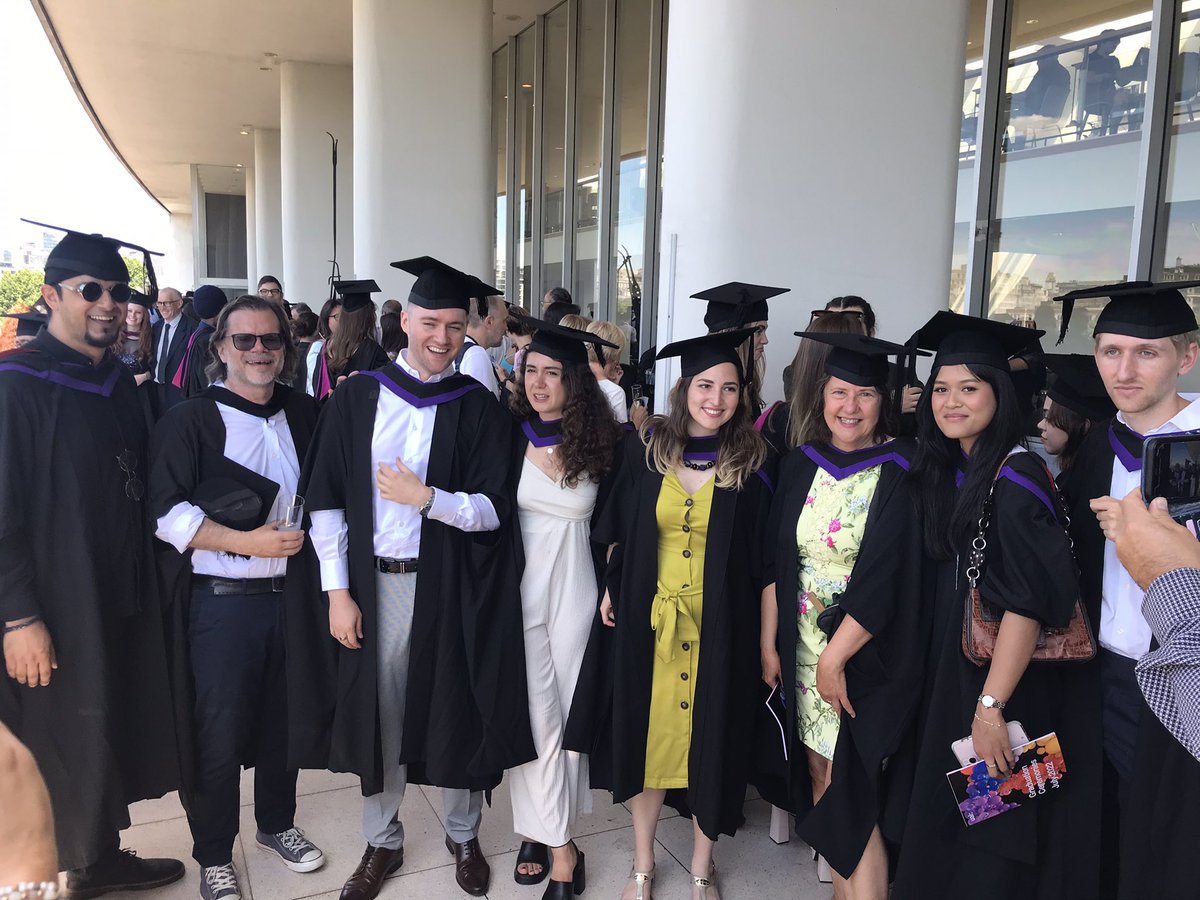 MADocFilm's tweet photo. We’re so proud of the achievements of our whole cohort of new MA Documentary Film Graduates @LCCLondon - a happy day at Royal Festival Hall  @southbankcentre today’s graduation ceremony. Here’s some of them with Course Leader Jeremy Williams. https://t.co/9cPOEyZg0n