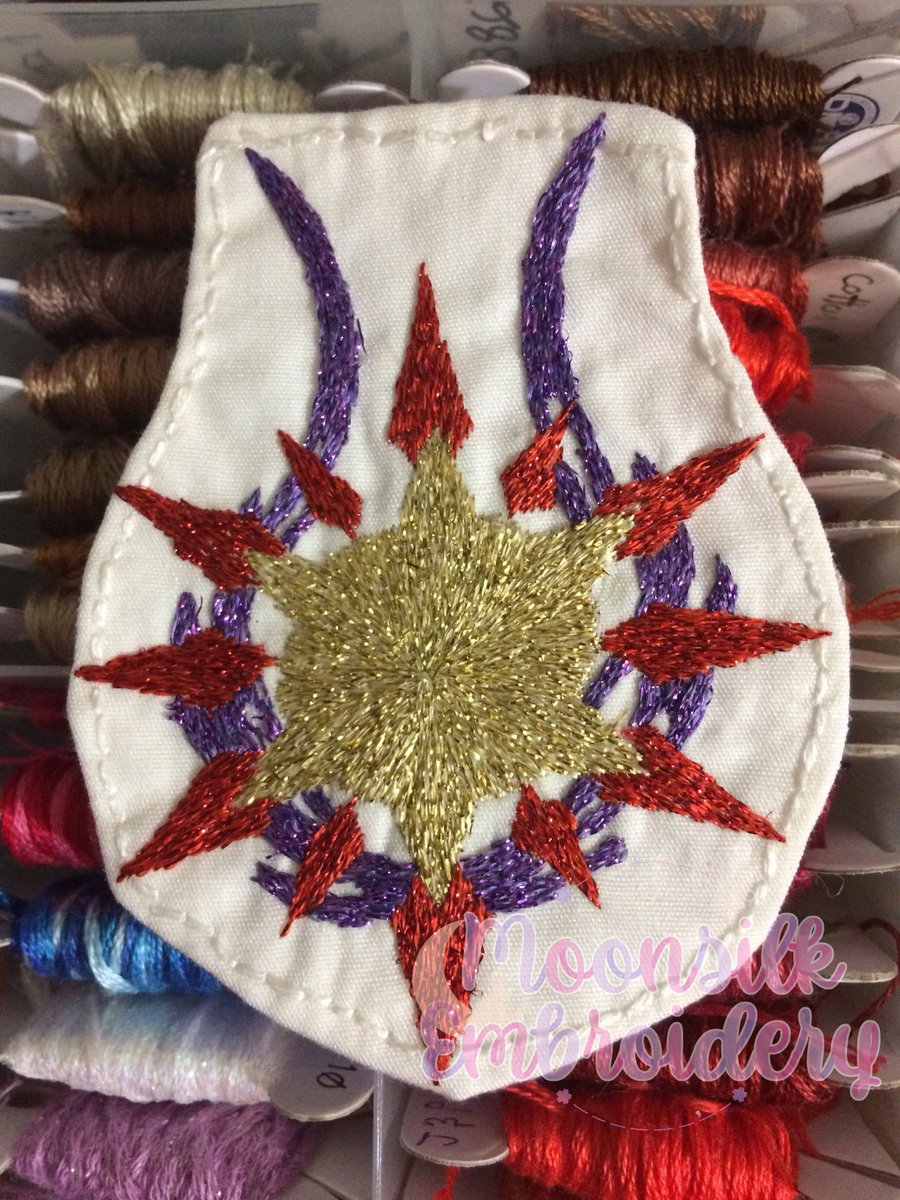 I was hoping the weather would cooperate so i could take a nice picture of this outside in the sun but oh well! Commission of a holy symbol for my friend's larp character.