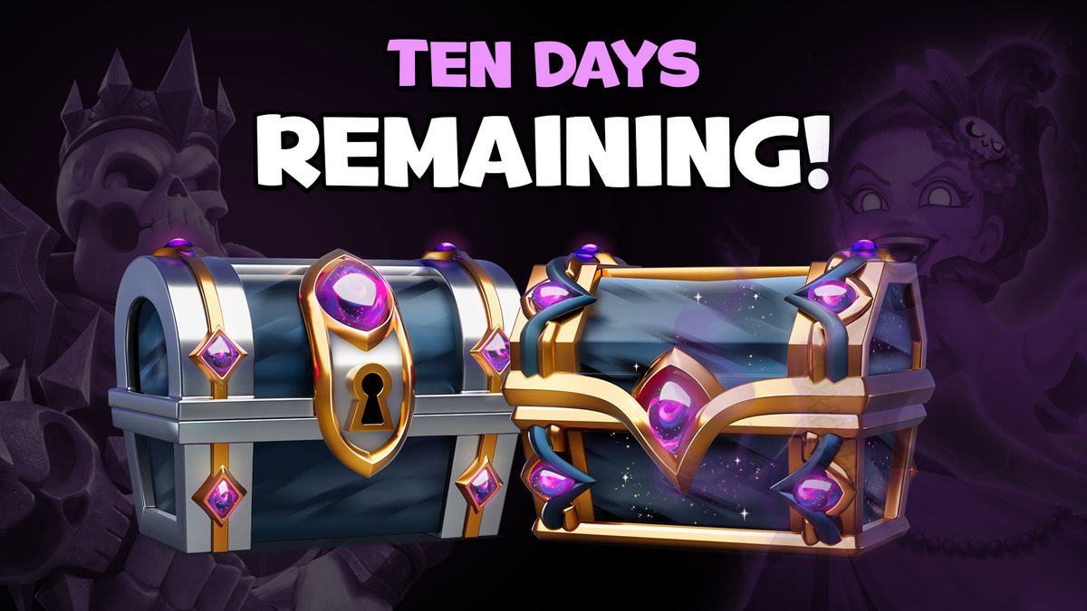 Crushers, on July 18 your Ascended and Founder Chests will OPEN! 📅 #CastleCrush 

Only TEN DAYS remaining! 👀